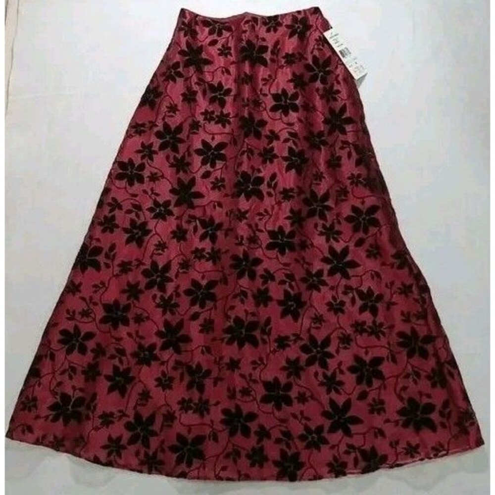 Vintage Jessica Howard Evenings Skirt Size 8 Velvet NWT Whimsigoth Dark Romantic